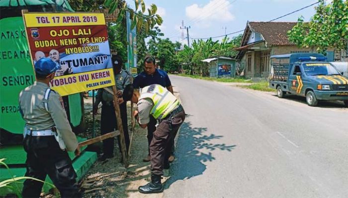 Jelang Pemilu Serentak 2019, Polsek Senori Serukan Anti Golput