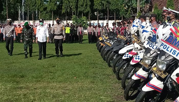 Amankan Arus Mudik Lebaran, Polres Madiun Laksanakan Apel Gelar Pasukan Operasi Ketupat 2022 