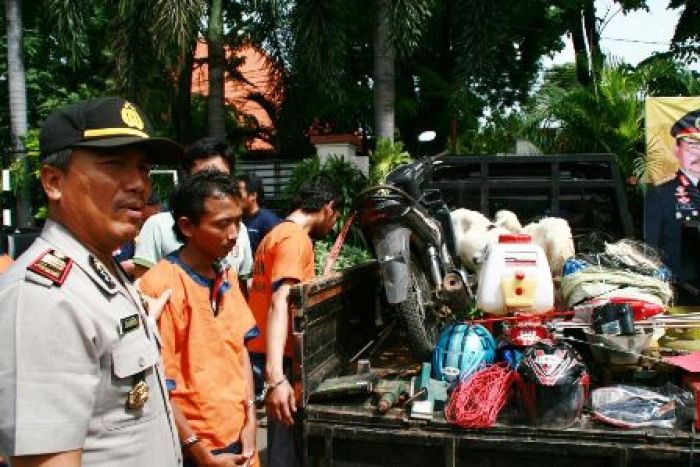 Polsek Ujungpangkah Bekuk Spesialis Maling Kambing Polsek Ujungpangkah Bekuk Spesialis Maling Kambing