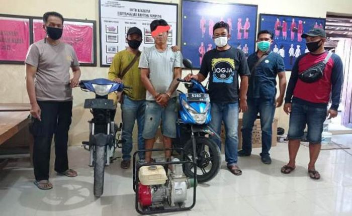 Curi Sepeda Motor dan Diesel, Pria Sampung Ditangkap Polisi