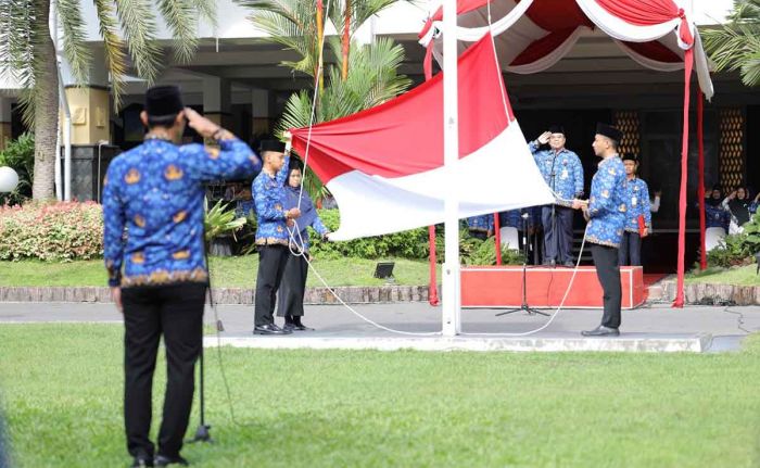 Puncak Peringatan HUT ke-52 Korpri, Pemkot Kediri Gelar Upacara Bendera Puncak Peringatan HUT ke-52 Korpri, Pemkot Kediri Gelar Upacara Bendera