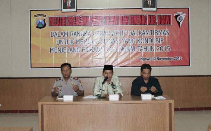 Ciptakan Pilkada Kondusif, Polres Ngawi Gandeng Dai