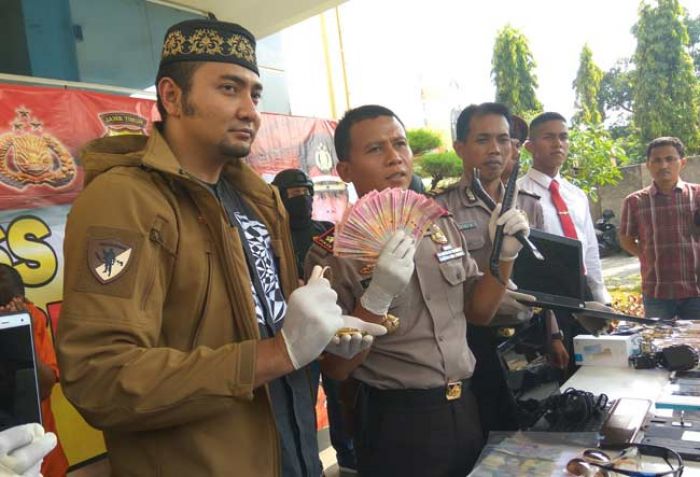 Tiga Pelaku Pencurian Spesialis Rumah Kosong di Kediri Ditangkap Polisi