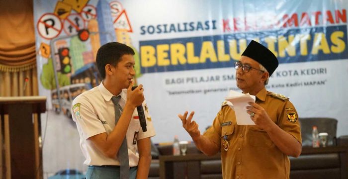 Keselamatan Lalu Lintas Pelajar Jadi Prioritas Wakil Wali Kota Kediri