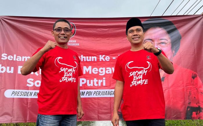 Rayakan HUT ke-79 Megawati, Kader PDIP Kabupaten Pasuruan Tabur Ribuan Benih Ikan