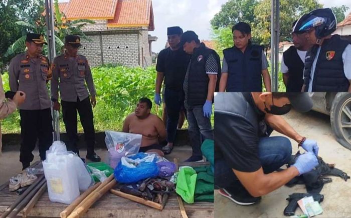 Gerebek Rumah Bandar Narkoba, Polres Pamekasan Temukan 1 Airsoft Gun Dalam Tas