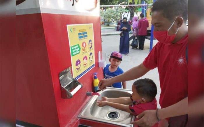 Tak Ada Air di Wastafel, Pengunjung Alun-alun Lamongan Tak Ada Air di Wastafel, Pengunjung Alun-alun Lamongan
