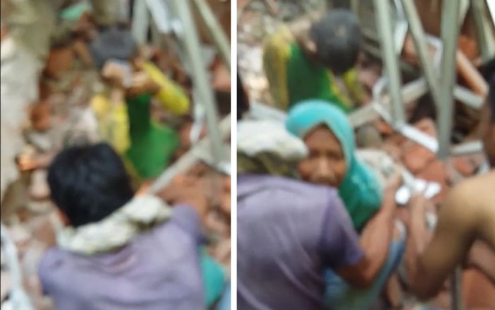 2 Orang Meninggal Saat Insiden Ambruknya SDN Gentong Gadingrejo Pasuruan, Suasana Mencekam