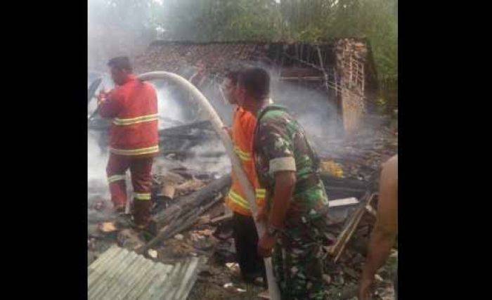 Rumah Kakek-Nenek di Sidolaju Ngawi Ludes Terbakar