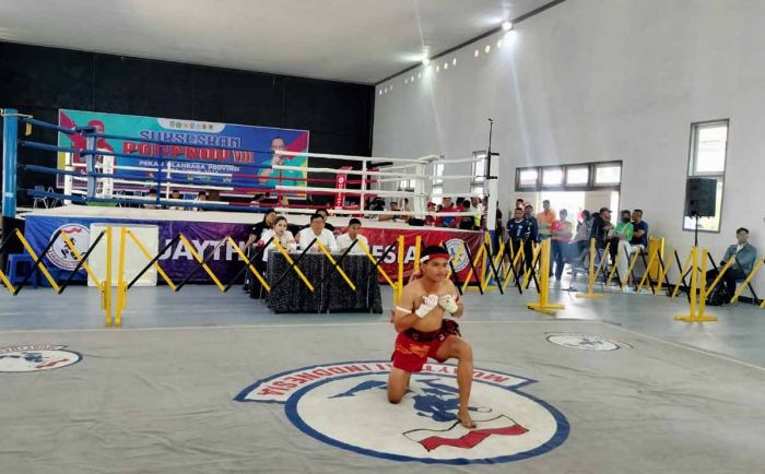 Cabor Muay Thai Tambah Perolehan Emas Bangkalan di Porprov Jatim 2023