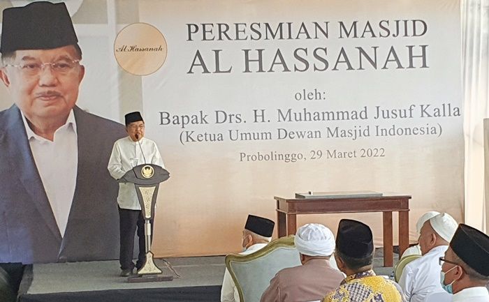 Resmikan Masjid Al-Hasanah Probolinggo, Yusuf Kalla Minta Masyarakat Salat Tarawih di Masjid Resmikan Masjid Al-Hasanah Probolinggo, Yusuf Kalla Minta Masyarakat Salat Tarawih di Masjid