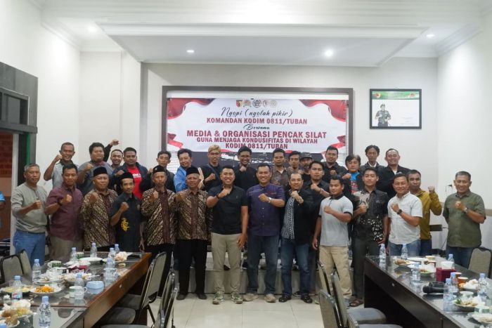 Dandim Tuban Ajak Media dan Perguruan Pencak Silat Jaga Kondusivitas Jelang Nataru