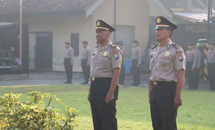 2 Personel Polres Mojokerto Kota ini Naik Pangkat