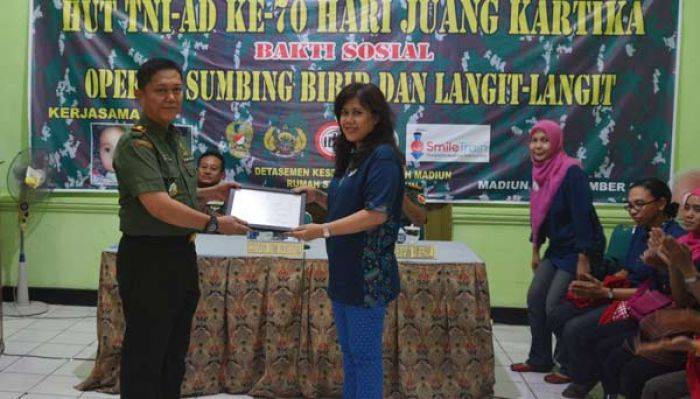 Peringati Hari Juang Kartika ke 70, Korem 081/DSJ Gelar Operasi Bibir Sumbing