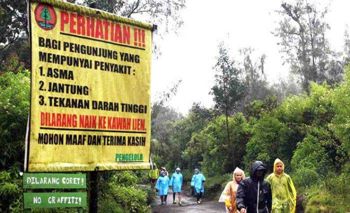 Hujan, Pendaki Gunung Ijen Diimbau Waspada Hujan, Pendaki Gunung Ijen Diimbau Waspada