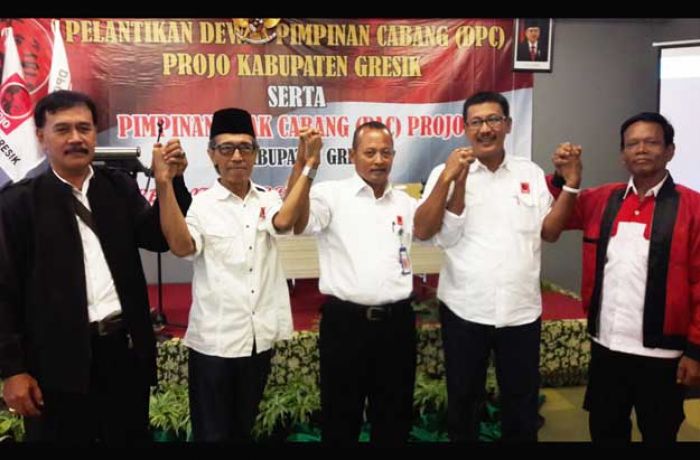 Heri Sumarsono Dikukuhkan Jadi Ketua DPC Projo Gresik