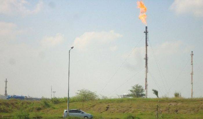 Flaring Migas Banyu Urip Blok Cepu Bojonegoro Bikin Warga Sekitar Kepanasan