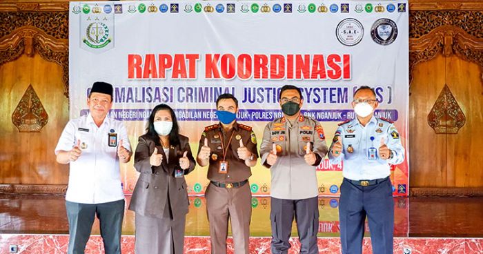 Samakan Persepsi antar Aparat Penegak Hukum, Kejari Nganjuk Gelar Rakor Optimalisasi CJS