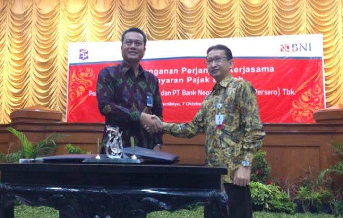Pemkot Surabaya Kerjasama dengan BNI Terkait Pembayaran Pajak Daerah