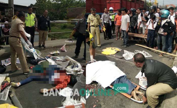 Dilindas Truk di Jalan Raya Mojoagung, Ibu dan Anak asal Gresik Tewas Mengenaskan Dilindas Truk di Jalan Raya Mojoagung, Ibu dan Anak asal Gresik Tewas Mengenaskan