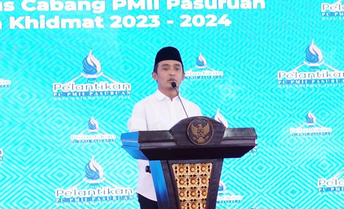 Mas Adi Hadiri Pelantikan Pengurus PMII Cabang Pasuruan Periode 2023-2024