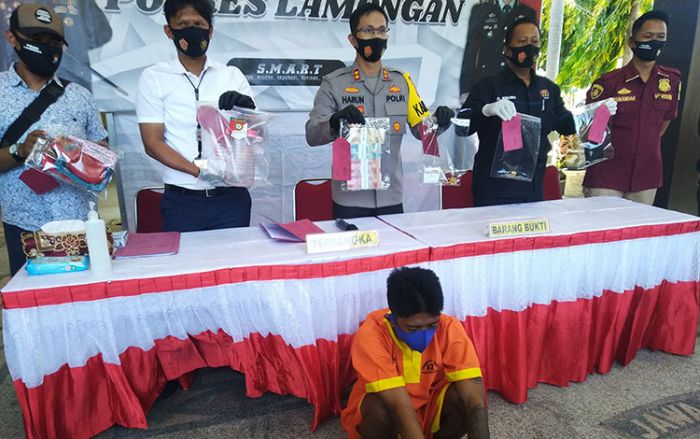 Beraksi Saat Subuh, Pemuda di Lamongan Gasak Uang dan Perhiasan Emas Milik Tetangganya Sendiri Beraksi Saat Subuh, Pemuda di Lamongan Gasak Uang dan Perhiasan Emas Milik Tetangganya Sendiri
