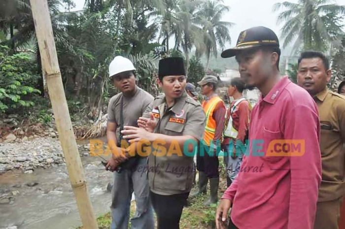 Tinjau Lokasi Banjir Bandang di Munjungan, Bupati Trenggalek Lakukan Penguatan Sisi Sungai