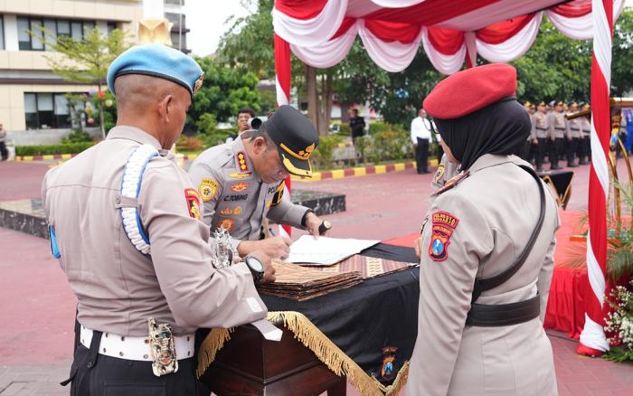 Sertijab, Inilah Deretan Pejabat Utama Baru di Lingkungan Polresta Sidoarjo