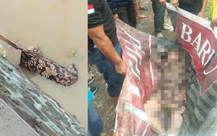 Mayat Perempuan Mengambang di Sungai Sidomojo Krian