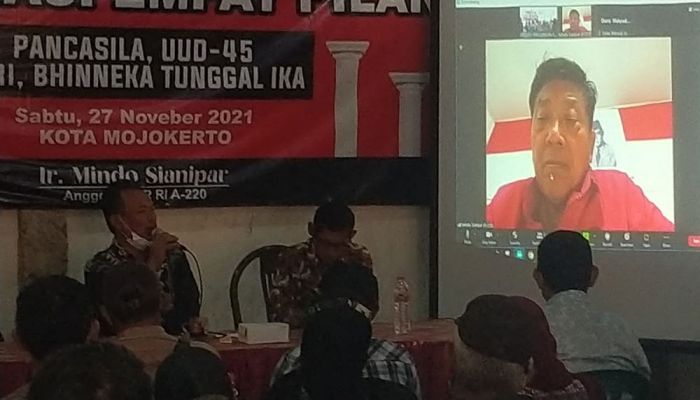 Mindo Sianipar Hadiri Sosialisasi 4 Pilar yang Digelar DPC PDIP Kota Mojokerto Mindo Sianipar Hadiri Sosialisasi 4 Pilar yang Digelar DPC PDIP Kota Mojokerto