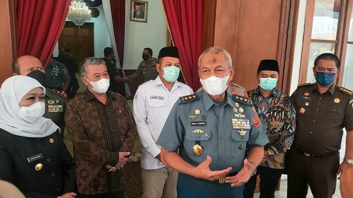 Gubernur Khofifah Paparkan Kesiapan Hadapi Pemilu 2024 pada Sekjen Dewan Ketahanan Nasional