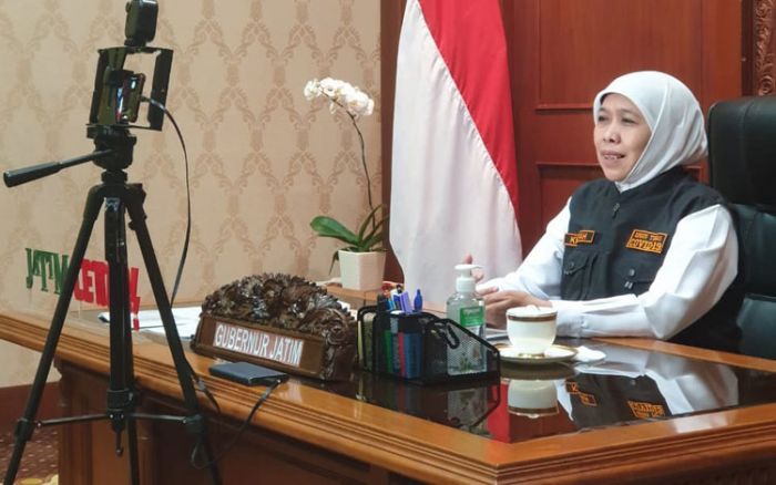 Minta Tak Lakukan Tradisi Unjung-unjung, Khofifah Ajak Warga Silaturahim Idul Fitri Online