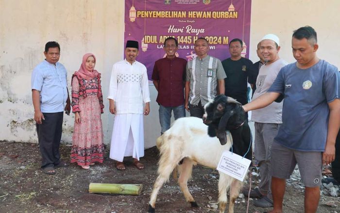 Lapas Ngawi Sembelih 10 Ekor Kambing Kurban Lapas Ngawi Sembelih 10 Ekor Kambing Kurban