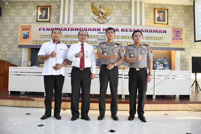Transparansi Pelayanan Publik, Polresta Sidoarjo dan BRI MoU Transparansi Pelayanan Publik, Polresta Sidoarjo dan BRI MoU