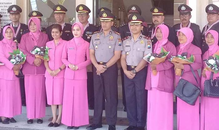 Begini Cara Polres Banyuwangi Melepas 20 Anggotanya yang Purna Bakti