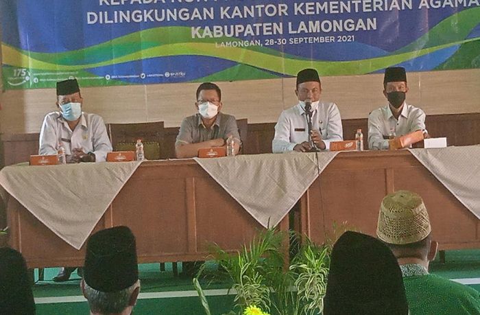 Gelar Sosialisasi di Kemenag Lamongan, BPJS Janjikan Perlindungan Kepada Penyuluh Agama Islam