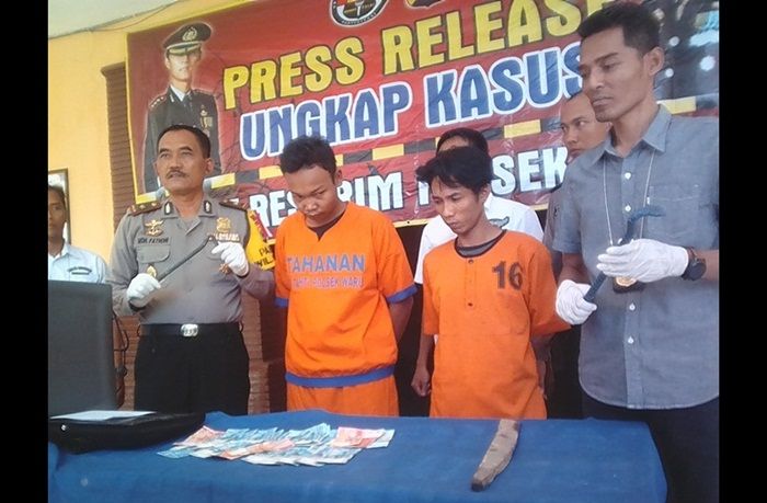 ​Kompak Curi Uang di Brankas Perusahaan, Sopir dan Kernet di Sidoarjo Diamankan Polisi