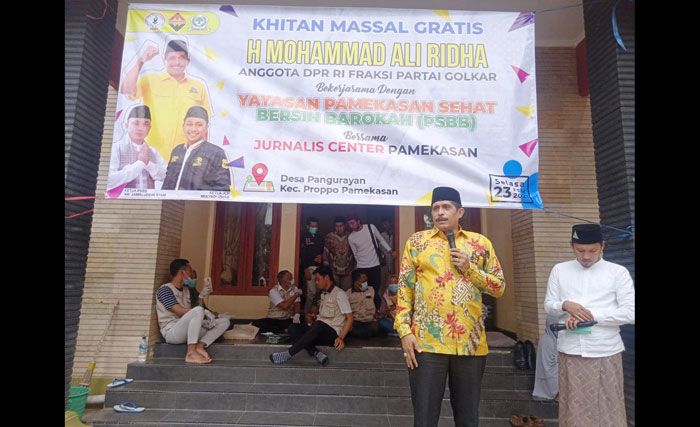 Gandeng PSBB dan JCP, Anggota DPR RI Gelar Khitan Massal di Proppo Pamekasan