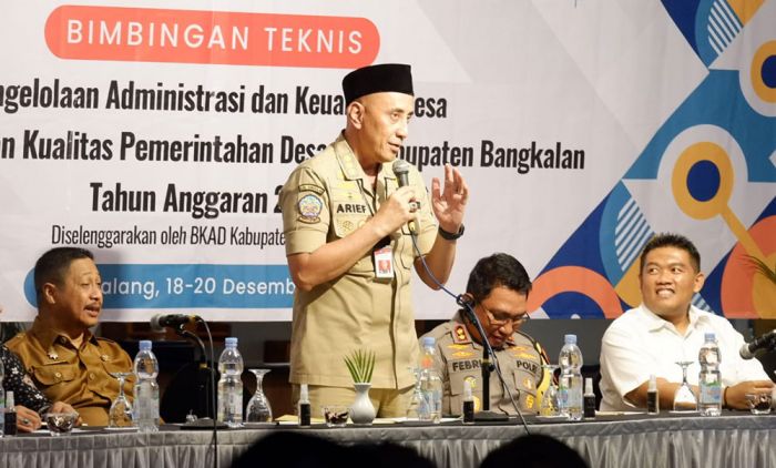 Tingkatkan Tata Kelola Administrasi dan Keuangan, BKAD Bangkalan Gelar Bimtek untuk Aparatur Desa