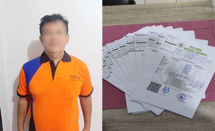 Palsukan Hasil Rapid Tes, Manajer Klinik di Banyuwangi Ditangkap Polisi Palsukan Hasil Rapid Tes, Manajer Klinik di Banyuwangi Ditangkap Polisi