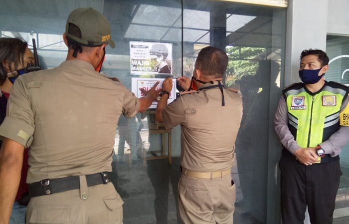 Langgar Perwali Covid-19, Petugas Gabungan Kota Kediri Tutup Tiga Kafe dalam Sehari