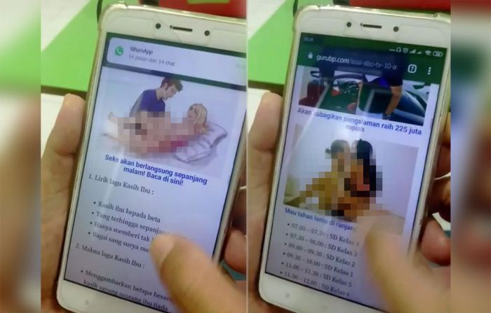 Heboh, Materi Belajar Daring Siswa SD Disisipi Iklan Porno Heboh, Materi Belajar Daring Siswa SD Disisipi Iklan Porno