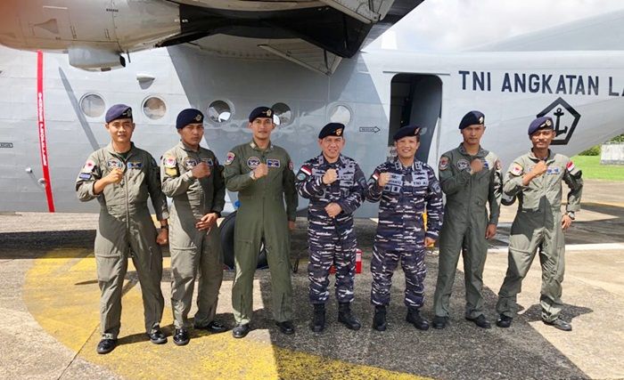 Pastikan Keamanan Perbatasan RI-Malaysia, Danguspurla Patroli Pakai Cassa TNI AL