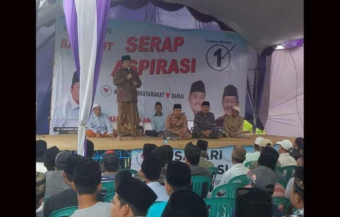 Dialog dengan Warga Desa Berbeluk, Farid Al Fauzi Janjikan Pembenahan Layanan Kesehatan dan Madin