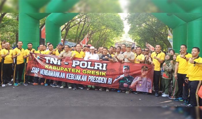 Jaga Iklim Investasi, Polri dan Kodim Gresik Gelar Gathering