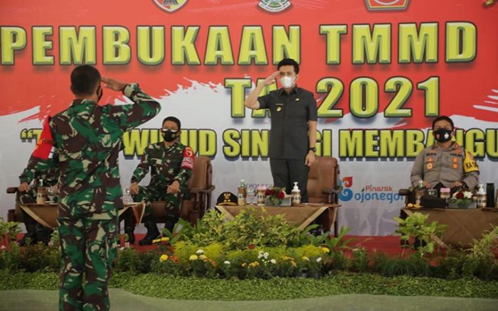 Bojonegoro Jadi Tempat Pembukaan TMMD ke-110 di Jatim Bojonegoro Jadi Tempat Pembukaan TMMD ke-110 di Jatim