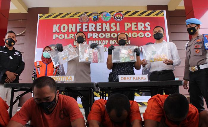 12 Hari Operasi Tumpas Narkoba, Polres Probolinggo Gulung 4 Pengedar