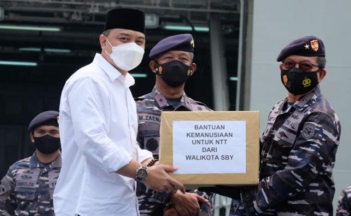 Berangkatkan Bantuan Kemanusiaan untuk NTT, Cak Eri Ucapkan Terima Kasih kepada Lantamal V Berangkatkan Bantuan Kemanusiaan untuk NTT, Cak Eri Ucapkan Terima Kasih kepada Lantamal V