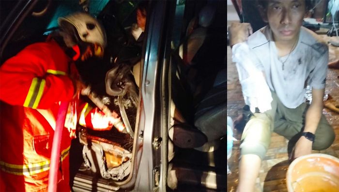 Selamatkan Mobilnya yang Terbakar, Pria ini Alami Luka Bakar Selamatkan Mobilnya yang Terbakar, Pria ini Alami Luka Bakar
