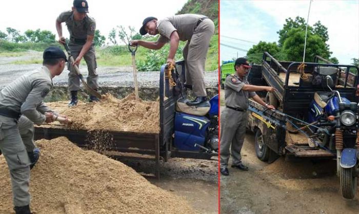Razia Tambang Pasir Ilegal di Bancar, Dua Penambang Asal Jateng Dicokok Satpol PP Razia Tambang Pasir Ilegal di Bancar, Dua Penambang Asal Jateng Dicokok Satpol PP